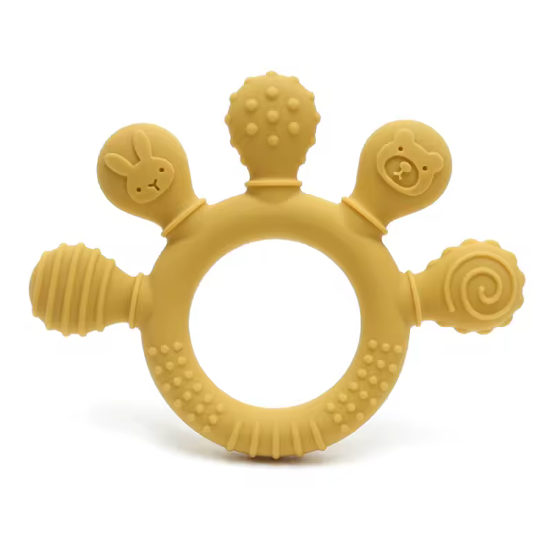 erduo Silicone Baby teether anxiety teething toys 0 12 months chew beads sensory gum relief soother - Image 10