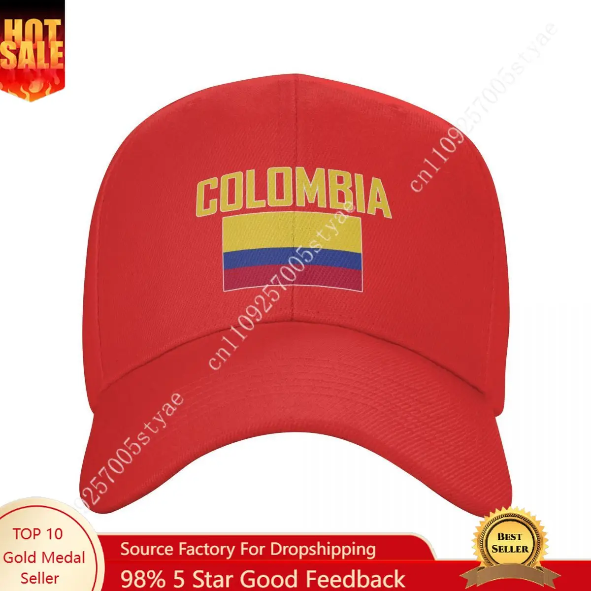 

COLOMBIA Flag Hat Man Woman Baseball Cap Fashion Sunhat Adjustable Dad Hats Trucker Caps for Running Outdoor Snapback Hat
