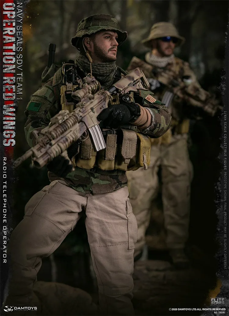 DAMTOYS-NAVY SEALS Radio Telephone Operator Figure, Masculino Soldado Action Body, Brinquedos Conjunto Completo, 12 ", Escala 1,6, Escala 1,6