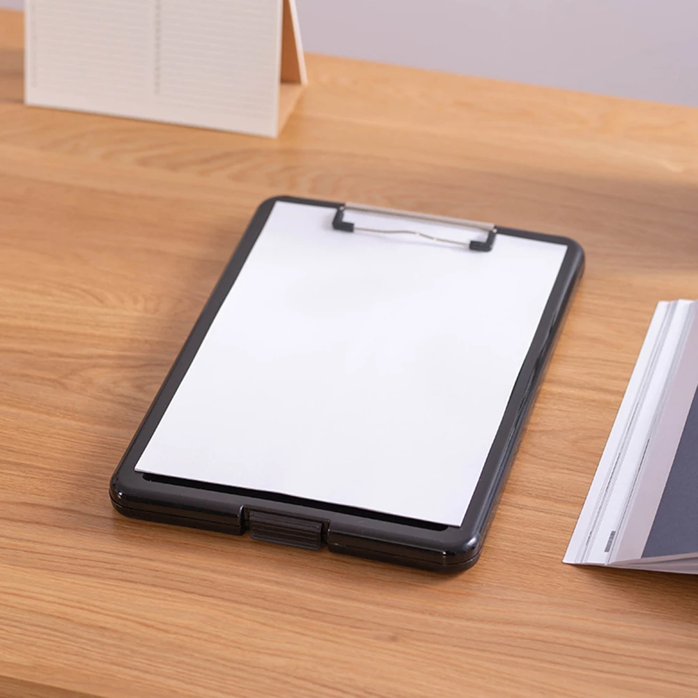 

Clipboard for Office School Large Capacity A4 Paper Holder Lightweight Plastic Material Storage Box File ganization Teacher