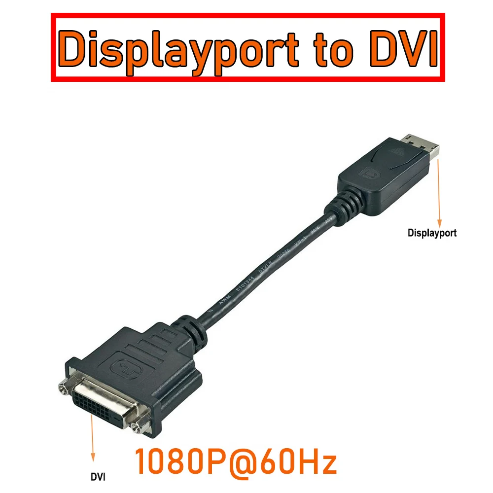 Adaptateur Mini DP Vers HDMI VGA DVI YARHONN 3 En 1 - Convertisseur Thunderbolt Pour PC, MacBook Et Projecteur