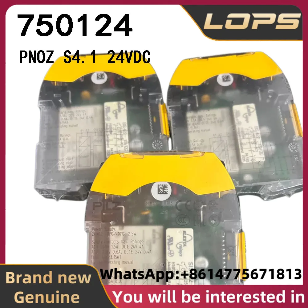PNOZ S4.1 24VDC Pilz 750124 safety relay, brand new original genuine, large quantity in stock, welcome to inquire