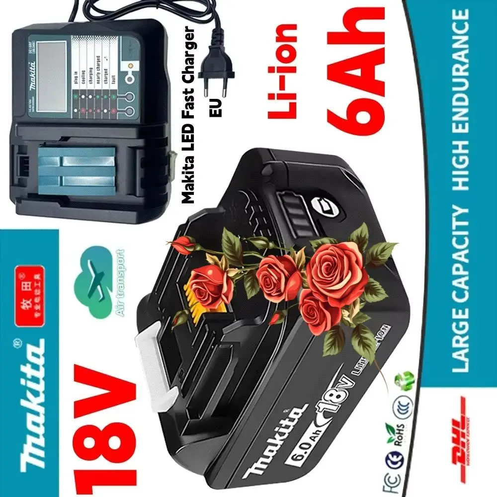 

for replacing 18V Makita Power Tools BL1830B BL1850B BL1860B BL1815 lithium battery 3C certified 18V Makita 3Ah/6Ah battery