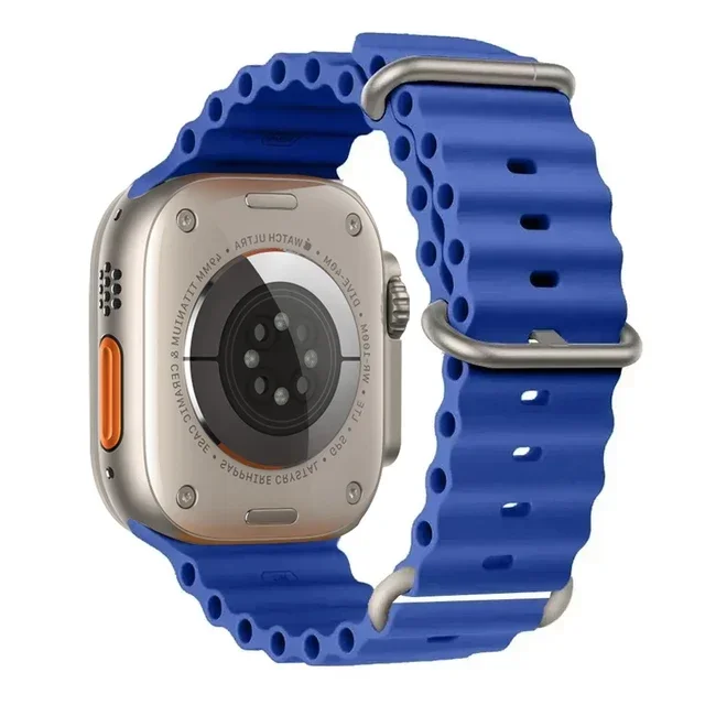 Ozeanarmband für Apple Watch Ultra 2 Band 49 mm 10 9 8 7 45 mm 41 mm Silikonarmband Armband iWatch 6 5 4 3 SE 44 mm 40 42 mm Band