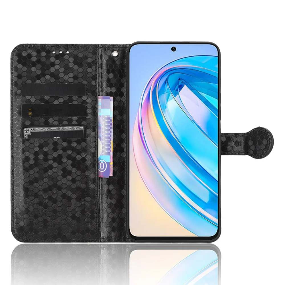 For Huawei Honor X8A Flip Wallet Cover For Huawei HonorX8A X 8A CRT-LX1 LX2 LX3 Case Leather Magnetic Luxury Phone Bags Cases image 3