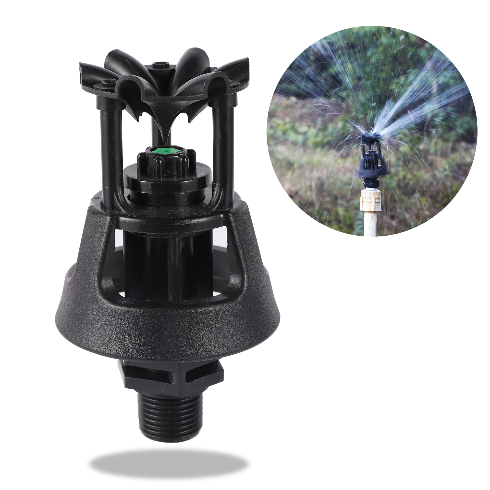 360 Degree Swing Irrigation Nozzle With Extension Bracket Micro Sprinkler Drip Irrigation System Garden Irrigation Nozzle