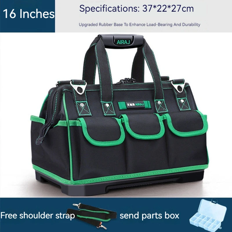 16-20Inch Electrician Bag Tool Organizers Portable Multi Pocket Waterproof Tool Kit Function Cloth Bag 1680D Oxford Tool Bag