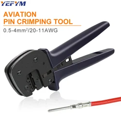 Aviation /Heavy-duty starter terminal crimping pliers YEP-166 0.5-4mm²/20-11AWG vertical crimping electrical YEFYM tools