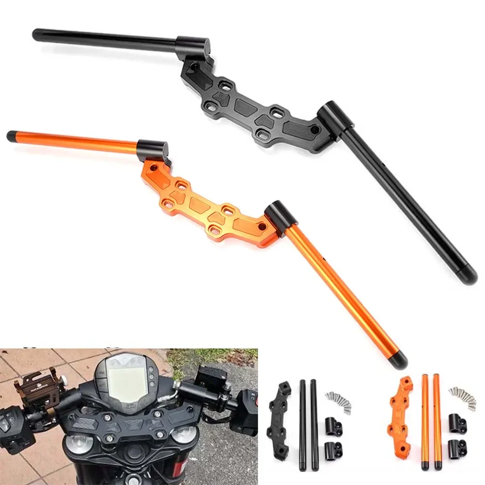 

Motorcycle Clip-On Adapter Plate Adjustable Handlebars Set For K-TM Duke 790 2018 2019 2020 Clip on Handle bar
