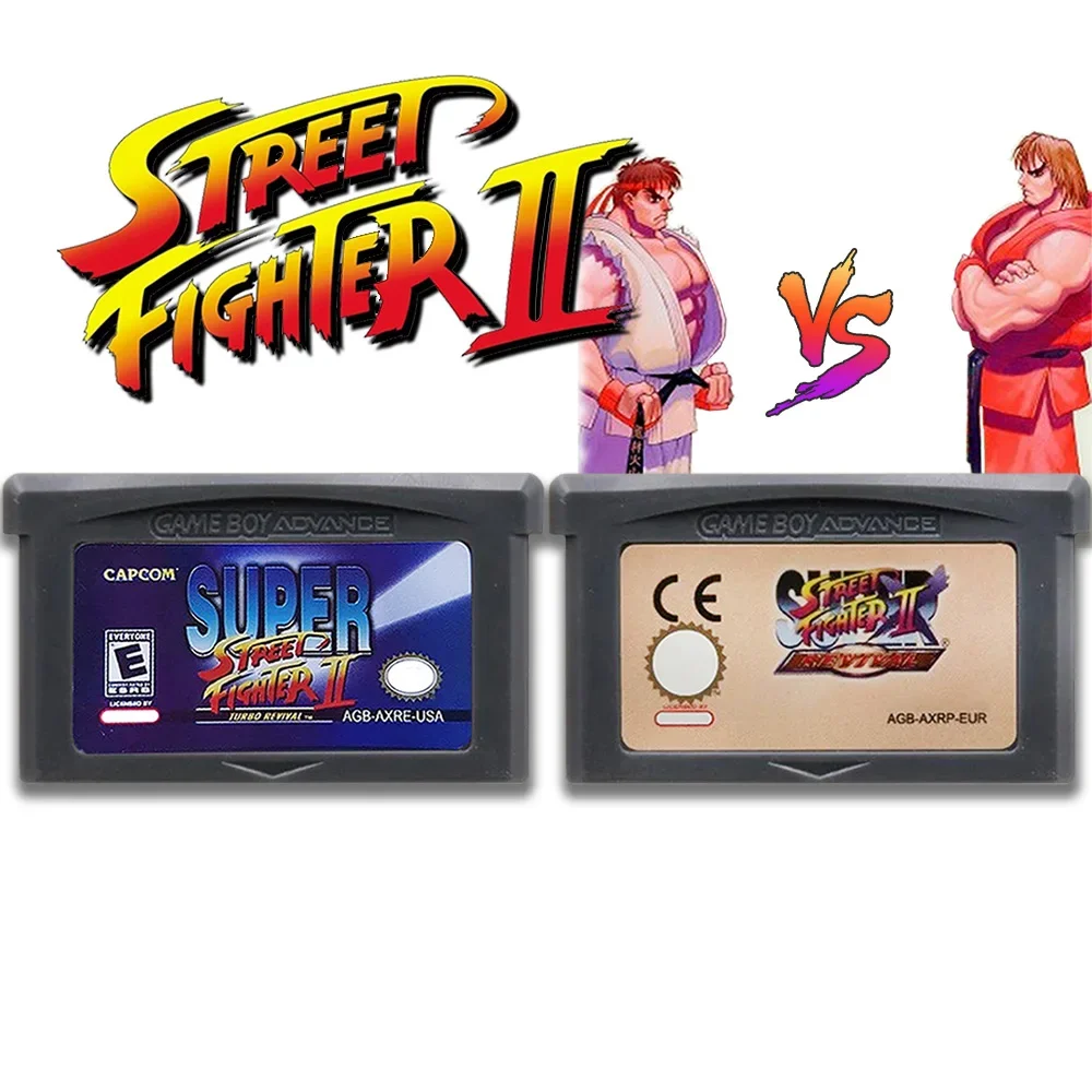 Super Street Fighter II GBA 32-bit Electronic Console Ink cartridges Game Card DS NDSL