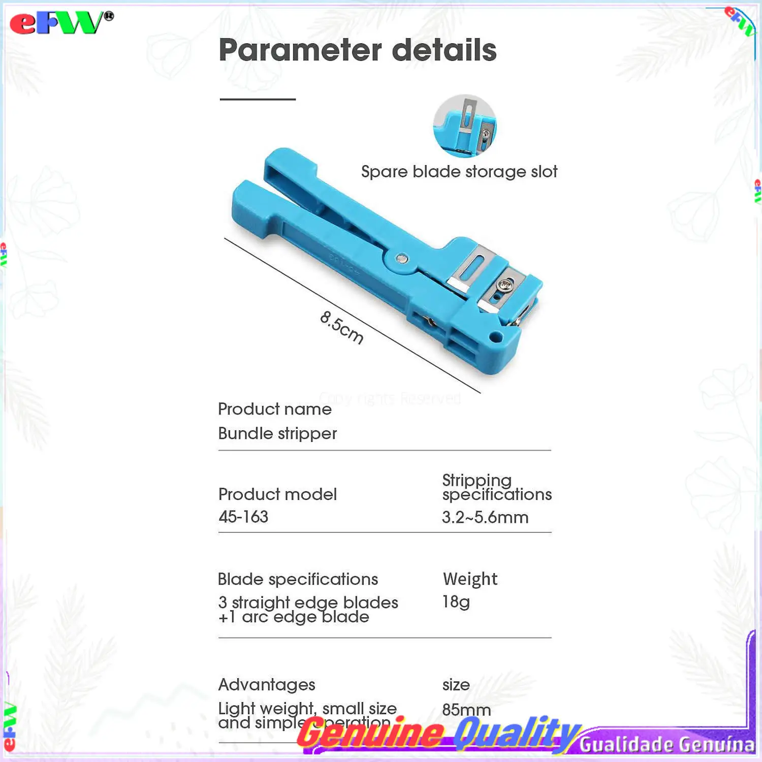 1 piece 45-162 45-163 45-165 Optical Fiber Jacket Stripper 45-163 Stripper / Fiber Optic Stripper/Cleaver/Slitter