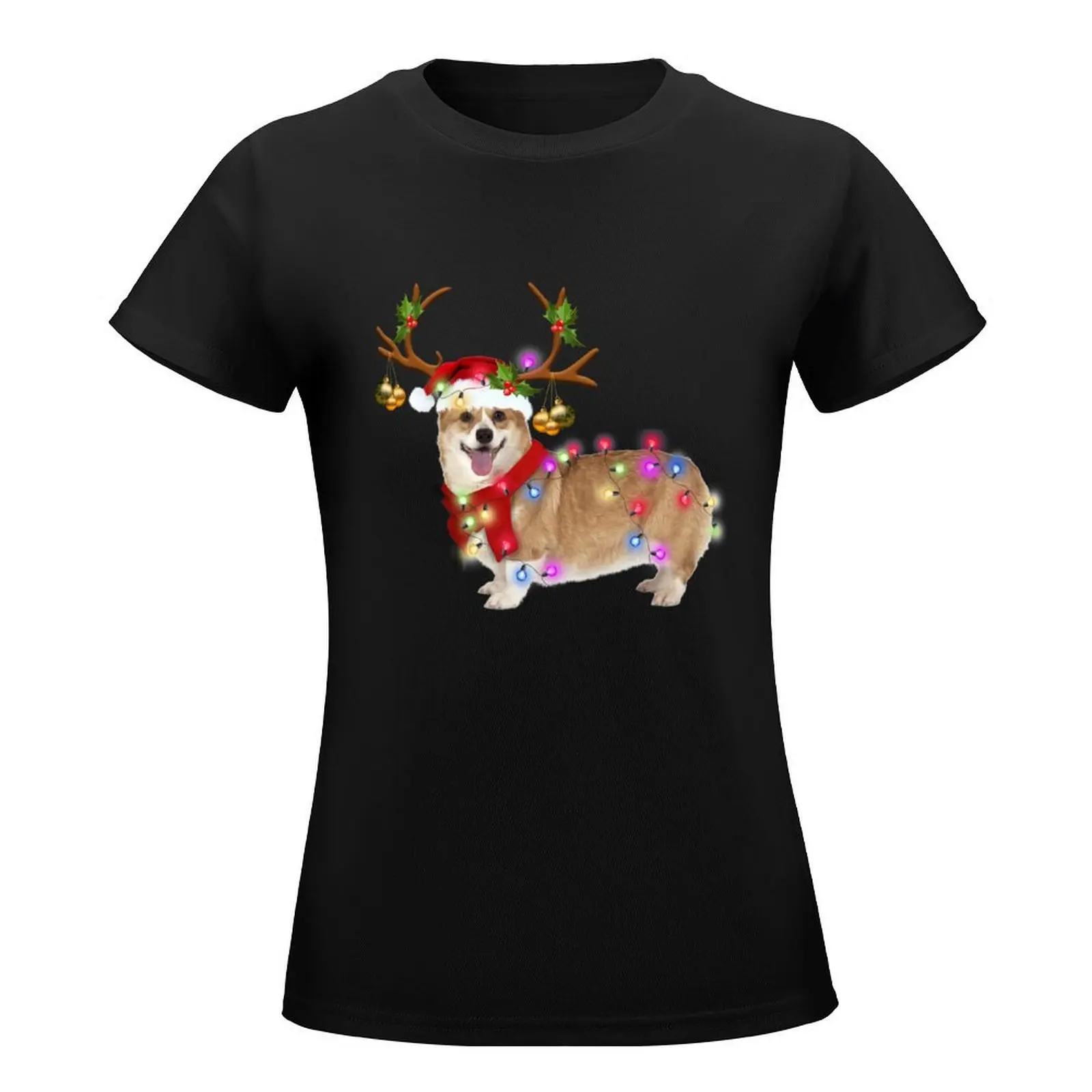 CORGI DOG LOVERS MERRY CHRISTMAS GIFT T-Shirt animal print shirt for girls tops Women t shirt