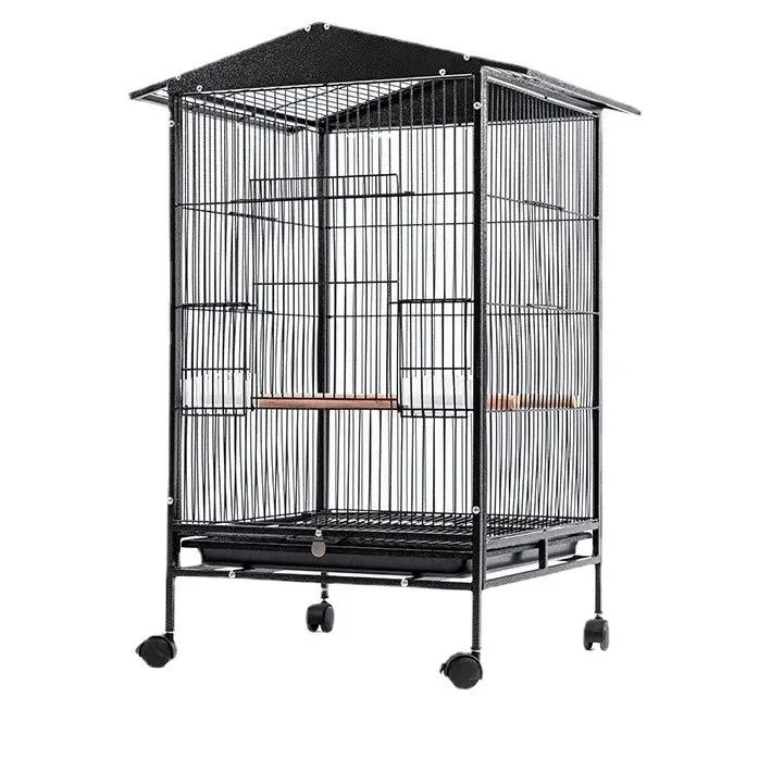 Large parrot bird cage, large myna magpie parrot bold bird cage, villa metal bird cage