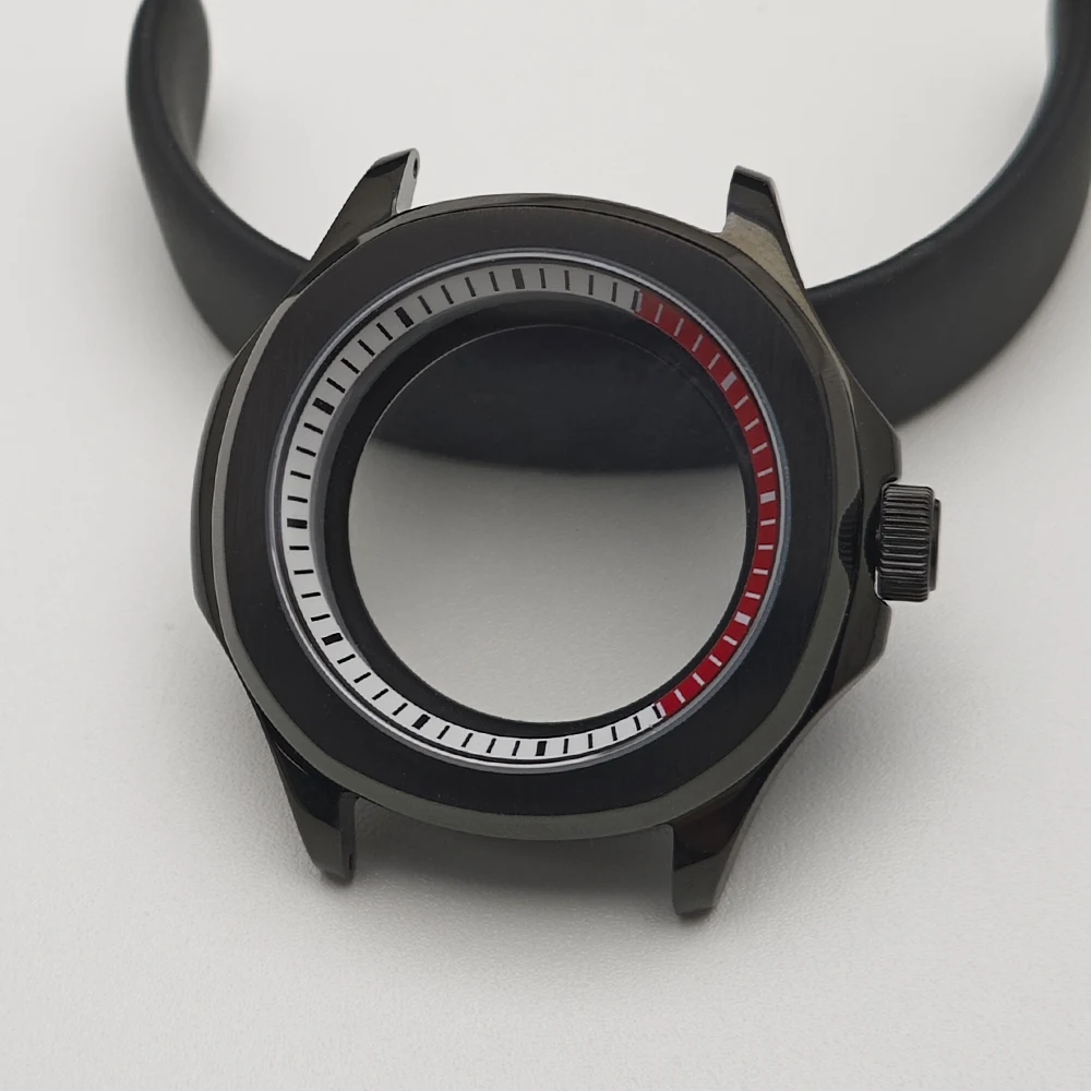 39,5-mm-Stahlgehäuse mit Innenring, passend für NH35 NH36 Uhrwerke, Uhrenteile für Saphirglas-Armbanduhren, Uhrenbox – Detail 3