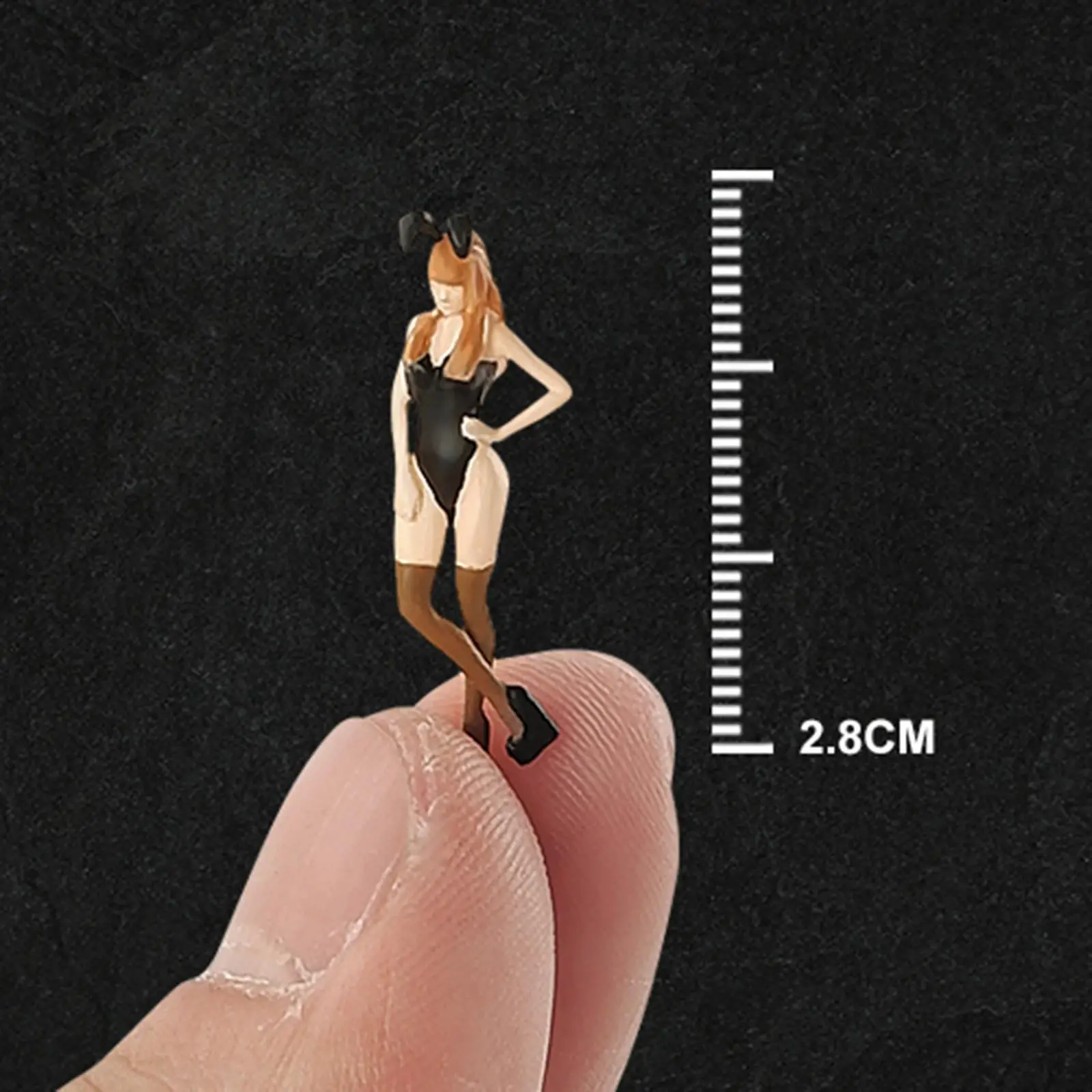 Simulation 1/64 Girls Model Figure Collection Action Figurines People Figurines for Miniature Scene Dollhouse Accessories