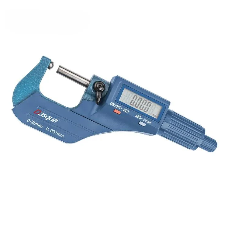 For Dasqua Stainless Steel 0-25mm Electronic Digital Spherical And Cylindrical Anvil Tube Micrometer