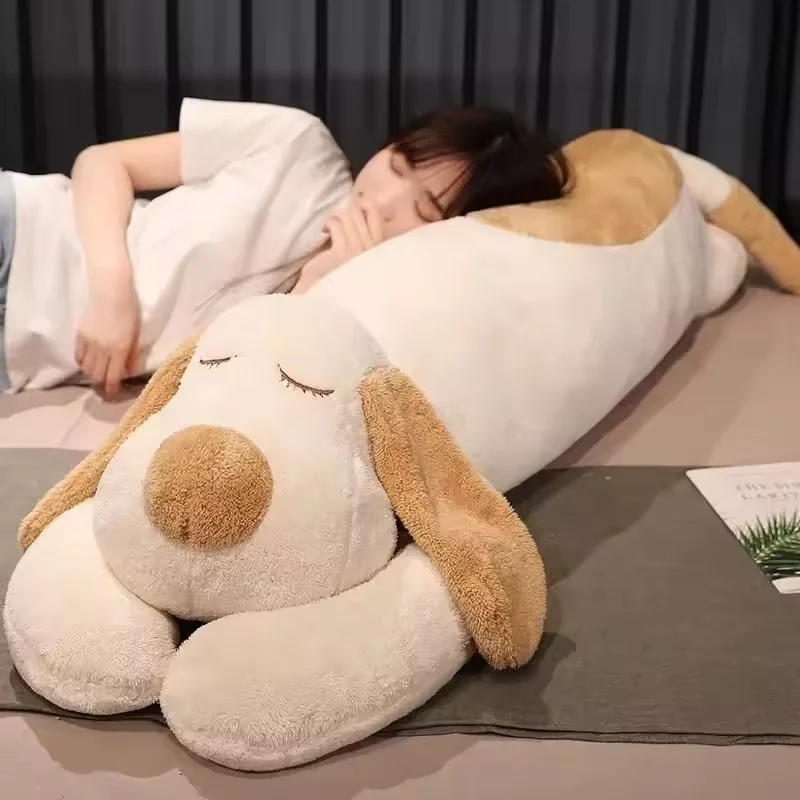 

Плюшевая игрушка-собака 150 см: гигантская спящая собака, мягкая игрушка-щенок, мультяшная подушка, подарок на день рождения