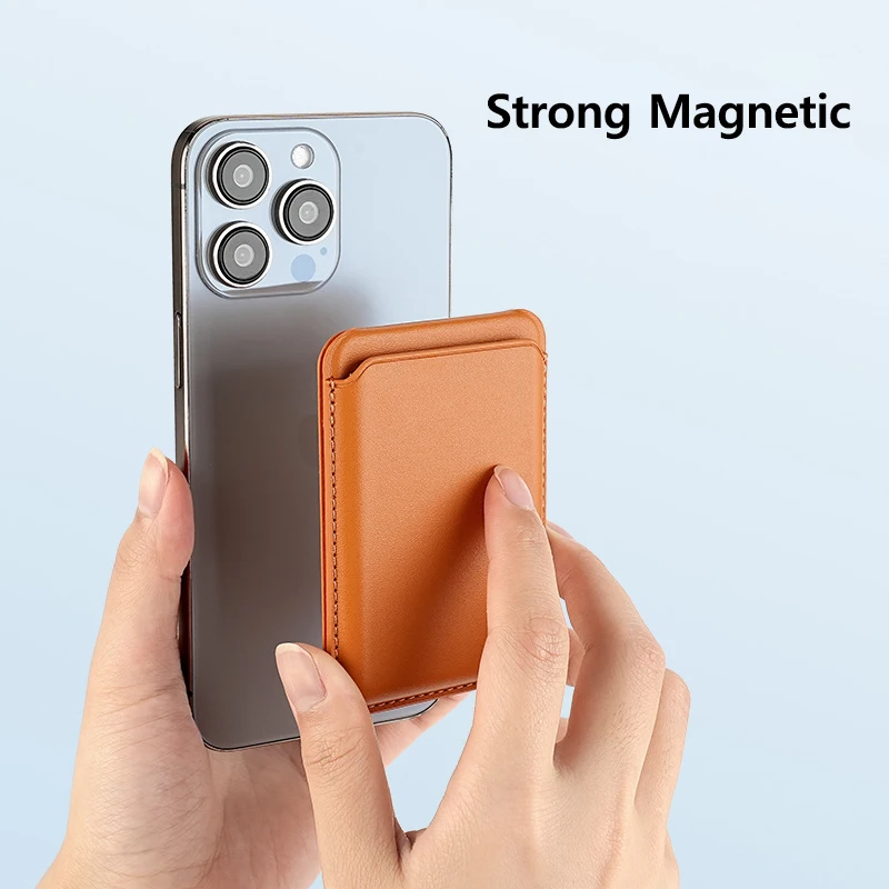 Leather Wallet With Hide Stand Case Strong Magnetic For Magsafe For iPhone 18 17 16 15 14 13 Pro Max Card Holder Pocket Cover view 3