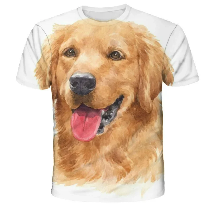 

New Squirrel 3d Printing T-shirt Men And Women Animals Cute Puppy Face Fashion Street Sports Breathable Fitness Short Sleeves