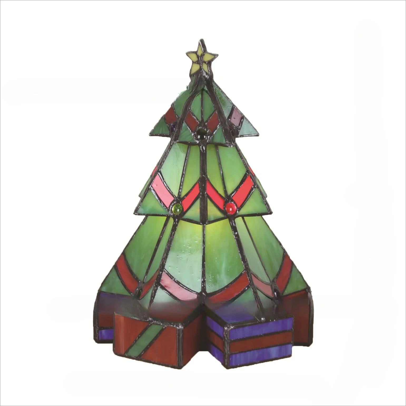 Christmas tree lamp warm bar table room atmosphere light