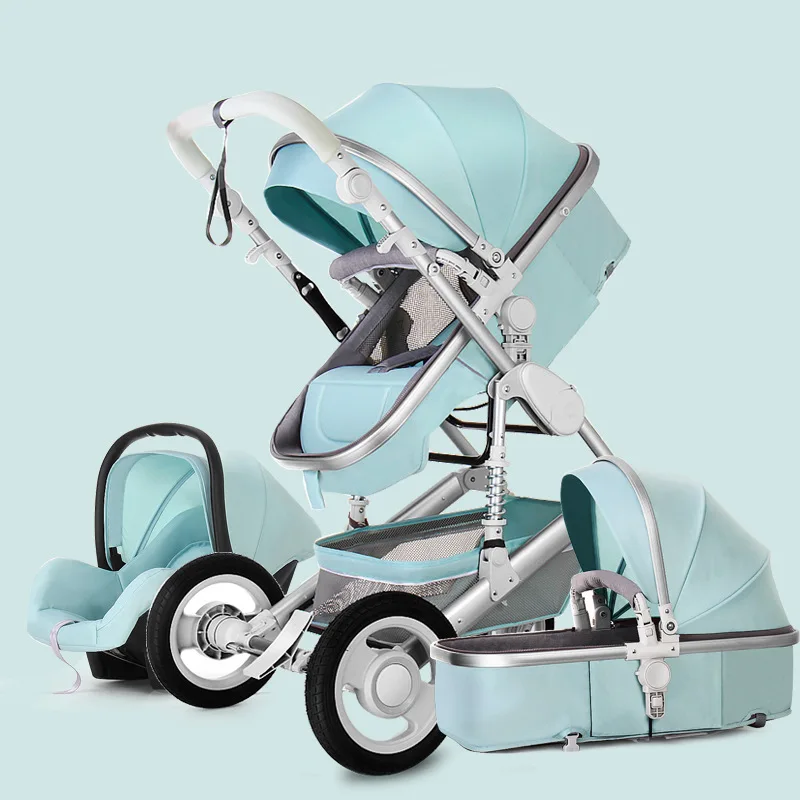 stroller baby 4 in 1 Light weight High Landscape Baby Stroller Portable Baby Stroller for Newborn Infant Cradle