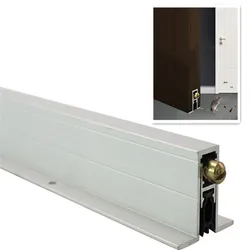 T-shaped Anti Pest Aluminum Alloy Sealing Strip 800MM 915mm Concealed Wooden Door Bottom Automatic Lift Sealing Strip