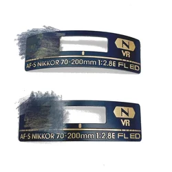 1PCS New for Nikon AF-S NIKKOR 70-200 1:2.8E Gen1 Label Nameplate Logo SLR Camera Accessories