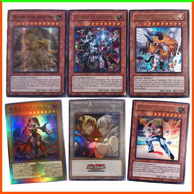 

Аниме Yu-Gi-Oh DIY ACG Diabellstar the Black Witch Tyler the Great Warrior Game Коллекционные карты Игрушки для мальчиков Подарок на день рождения