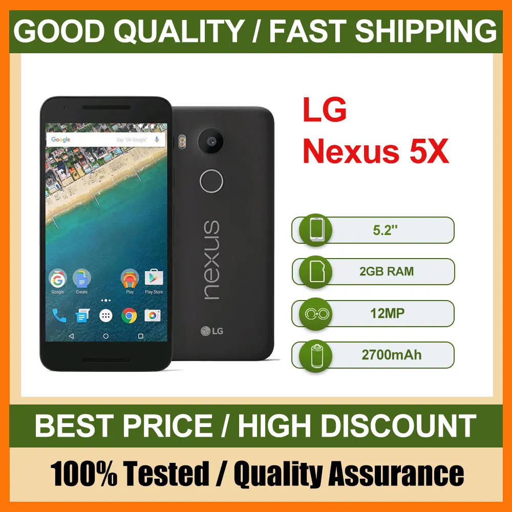 LG Nexus 5X H790/H791 d�bloqu� 4G t�l�phone portable 5.2 