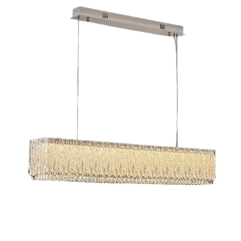 

French light luxury restaurant crystal chandelier bar tea room one word high sense