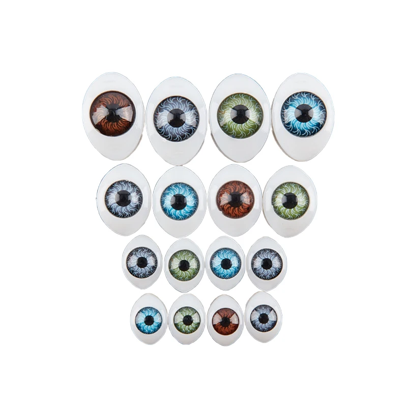 10Pcs Plastic Doll Safety Eyes For Animal Toy Puppet Making DIY Material Craft Doll Accessories 7mm 8mm 10mm 12mm Random Color