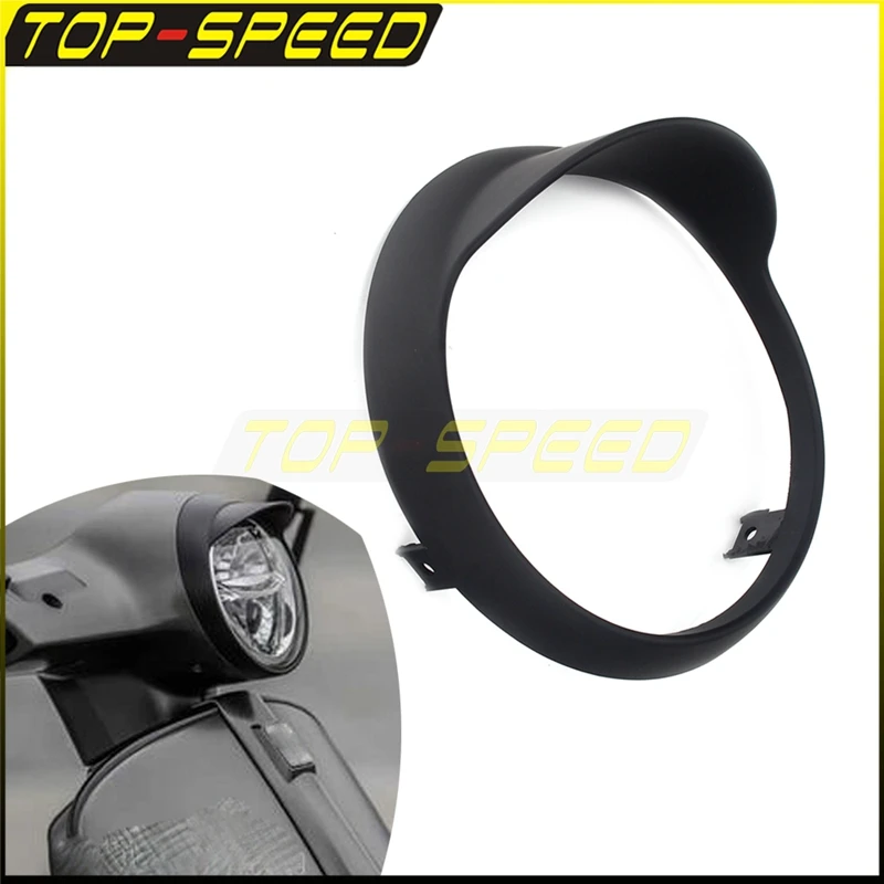 Headlight Cover With Light Blocking Edge Scooter Lights Frame Trim Ring For GTS 300 250 200 150 GTS300 GTS200 GTS250 Matte Black