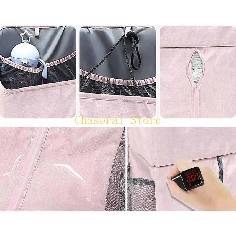 E7CE Hanging Diaper Caddy, Baby Bed Hanging Nursery Organization 2 Colors