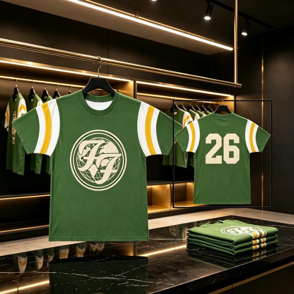 Foo Fighters Take Cover Tour 2026 FF Circle Jersey for Men Women Quick Dry Breathable Y2k Fan Sports Casual Family Kids Tees