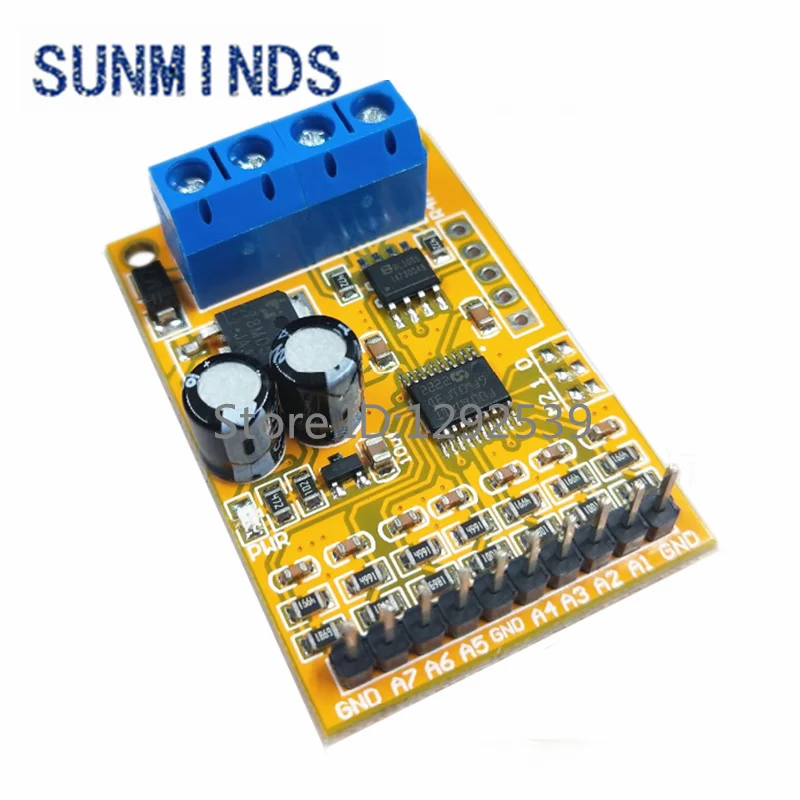 R4AVA07 7ch 5V 10V Analog Voltage acquisition Sampler RS485 ModBus RTU Module for PLC Oscilloscope ADC 4-20ma Sensor