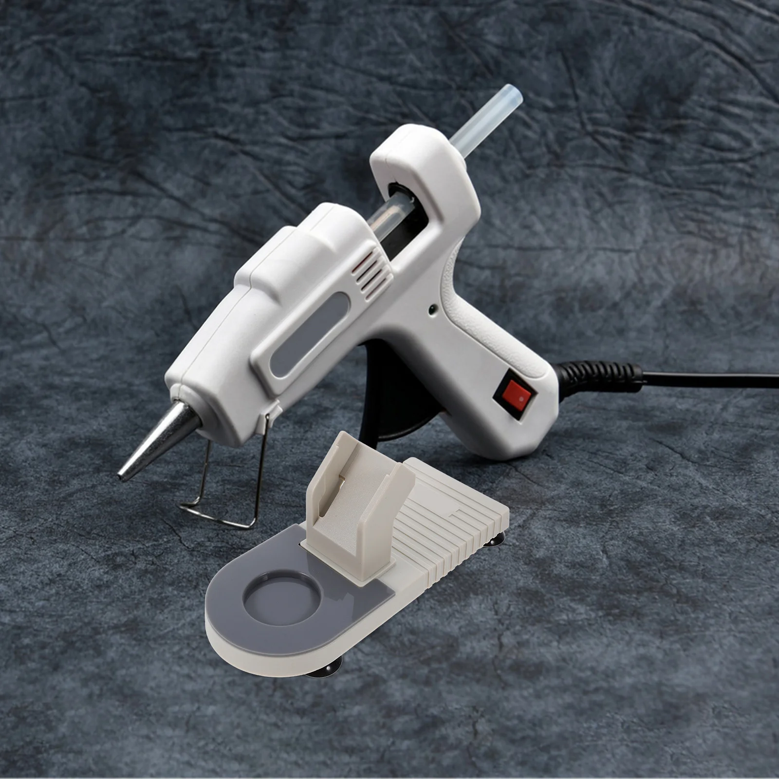 

Hot Glue Holder Stand Base for Hot Glue Tool ABS Plastic Craft Supply Organizer Stable Storage Rack for DIY Crafting Projects