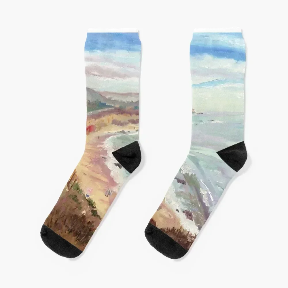 Crystal Cove - Bluff Point View (En Plein Aire) Socks retro set gym new year Boy Socks Women's