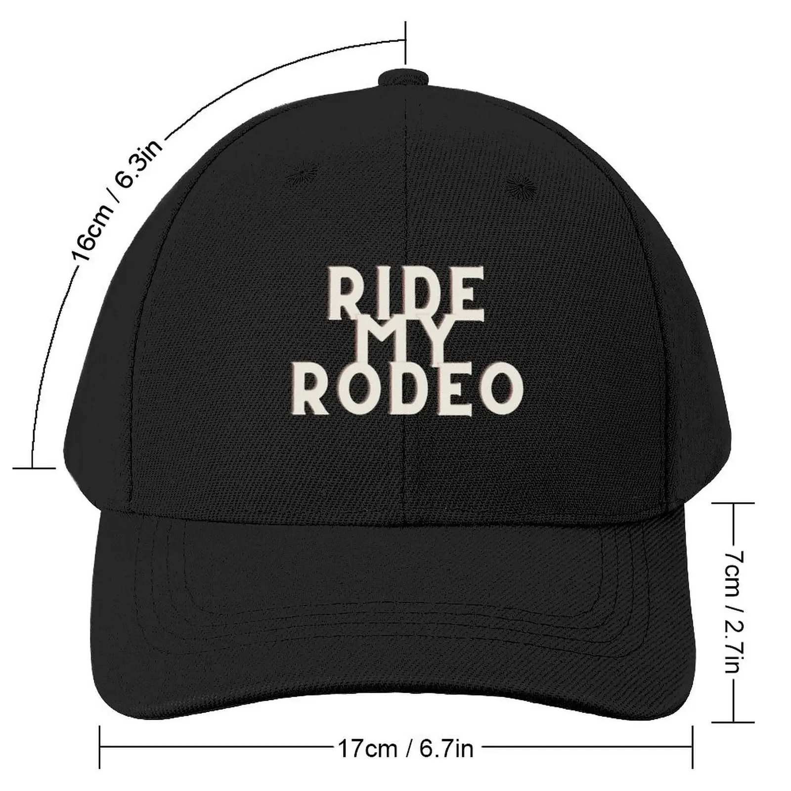 Ride my Rodeo Baseball Cap hiking hat tea Hat New In Hat Men's Luxury Women's