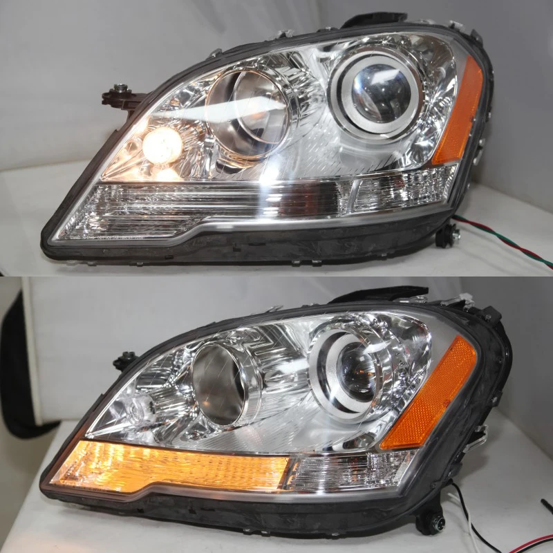 

For Mercedes-Benz W164 ML280 ML320 ML350 LED Head Light 2005-2008 Year With Yellow Reflector