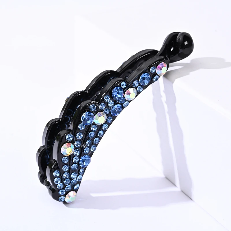 Pince à Cheveux en Gel Strass, Accessoires Capillaires, Queue de Cheval, Version Coréenne, Simple, Nouvelle Collection