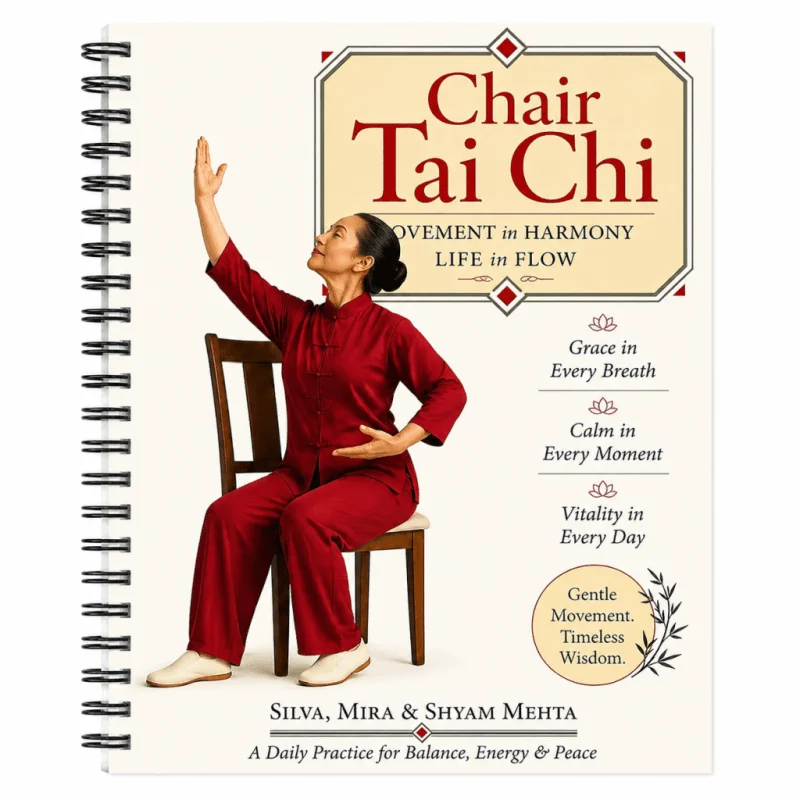 

Chair Tai Chi Health Practice Manual, Gentle Chair Movement Guide for Seniors And Beginners, Spiral Bound Tai Chi Workout Book, Balance Energy Calm Focus Wellness Routine