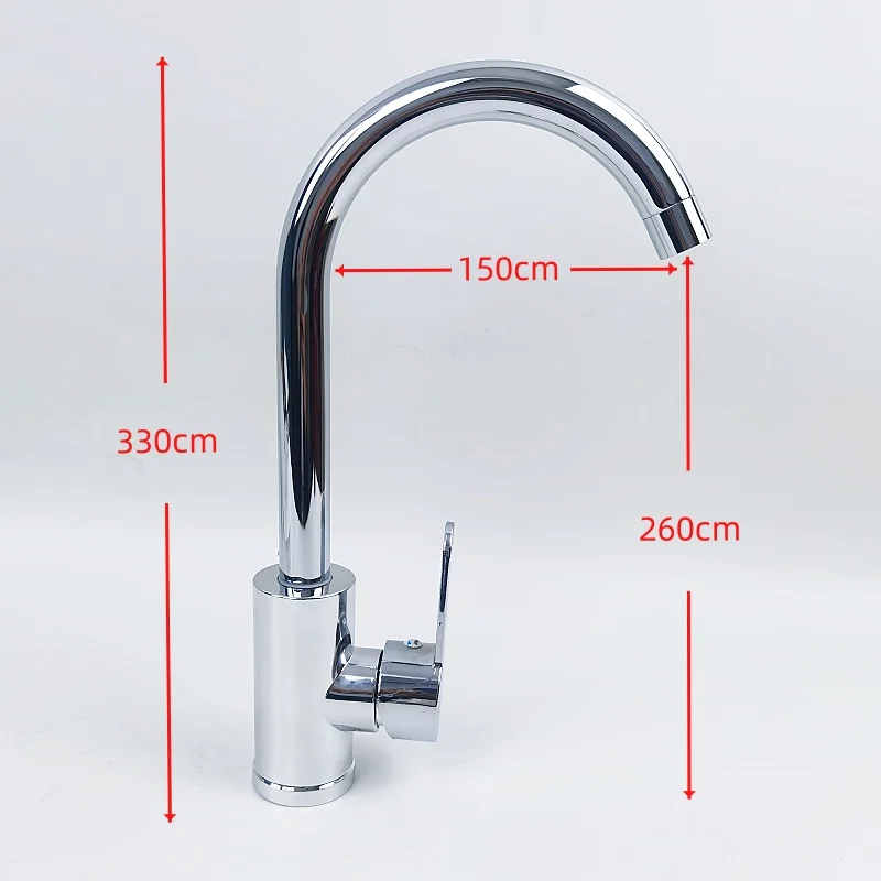 Nickel/Black Bathroom Basin Faucet 304 Stainless Steel Hot Cold Wash Mixer Crane Tap 360 Rotation Sink Faucets Single Handle