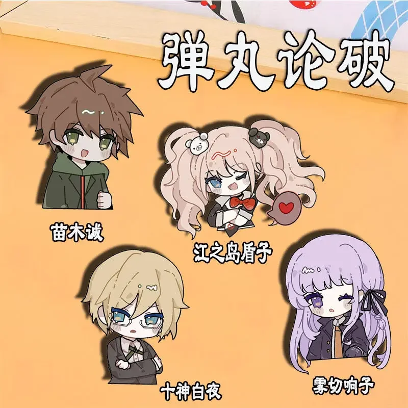 Danganronpa Trigger Happy Havoc Acrylic Brooch Naegi Makoto Brooches for Women Junko Enoshima Fashion Jewelry Kirigiri Kyoko