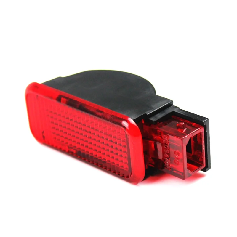 #825W 4Pcs Halogen Door Panel Warning Lamp for Audi A3 A4 S4 A5 A6 A7 A8 Q3 (Red)