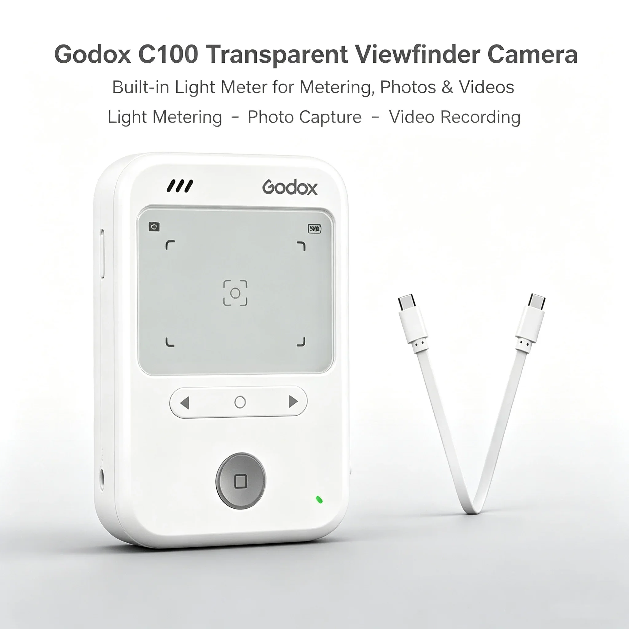 Godox C100 Transparent Viewfinder Camera Built-in Light Meter Support Light Metering Photo Shooting Video Recording