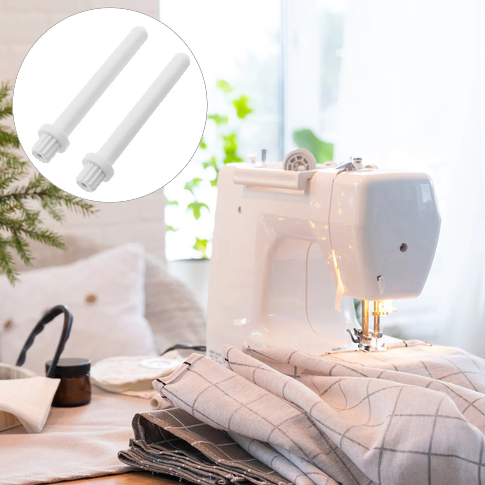 

2pcs Sewing Thread Holder Plastic Spool Organizer Thread Storage Stand For Sewing Embroidery Craft Supplies Desktop Use Solid