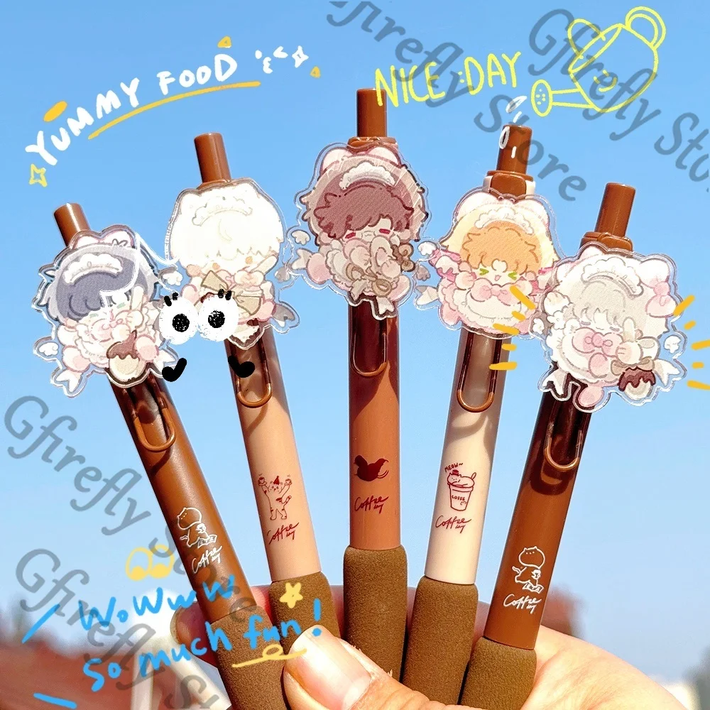 

Anime Creativity Sariel Light and Night Colleagues Gel Pen Stationery Series Charlie Ambitus High Quality Write Q Version Gift