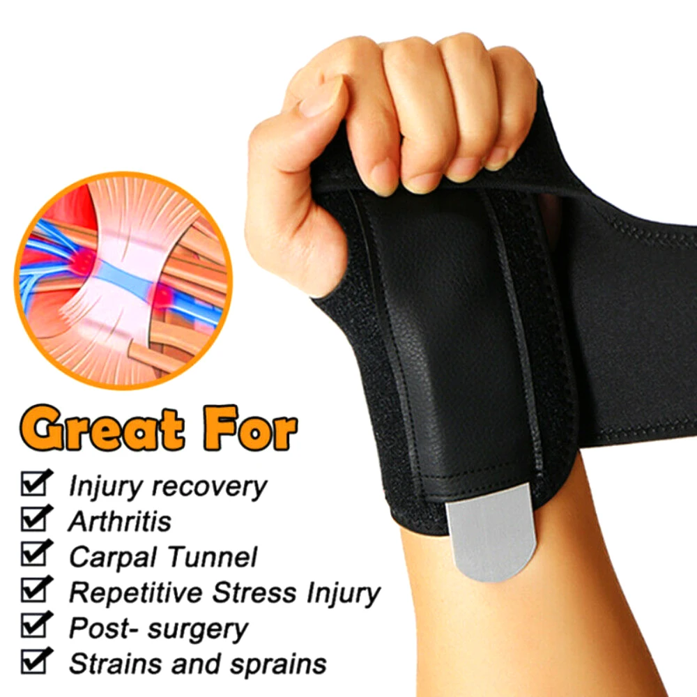 1Pcs Wrist Support Splint Arthritis Band Belt Carpal Tunnel Wrist Brace Sprain Prevent Professional Wrist Protector Hand Brace