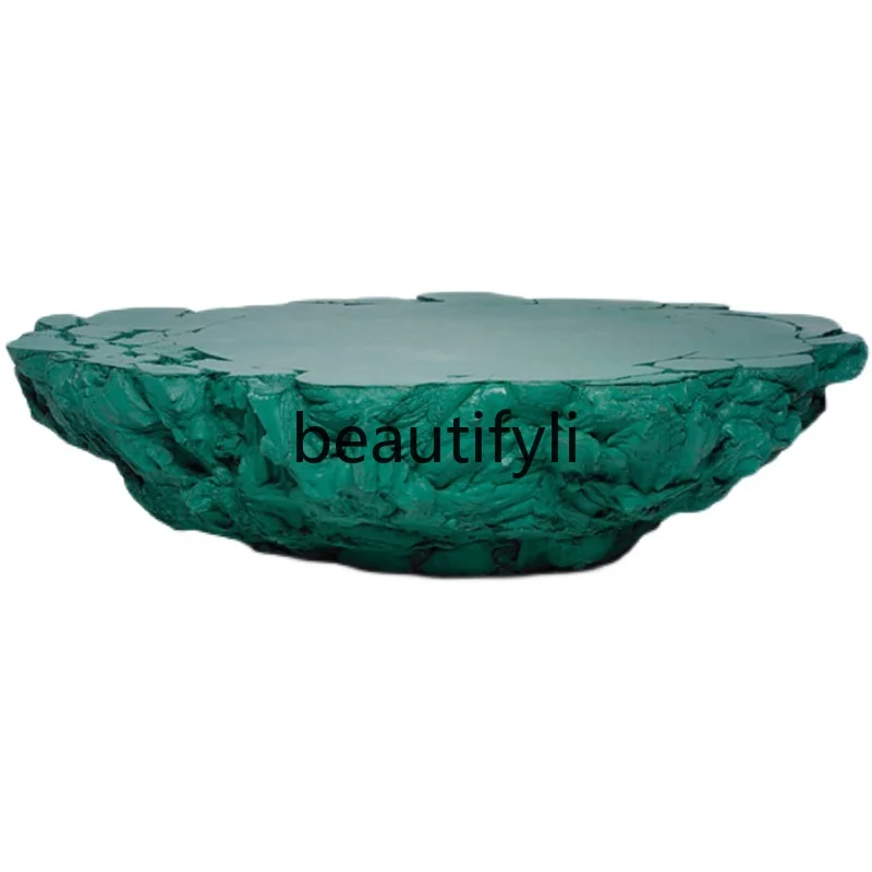 Personalized special-shaped imitation rock coffee table living room sofa creative fiberglass