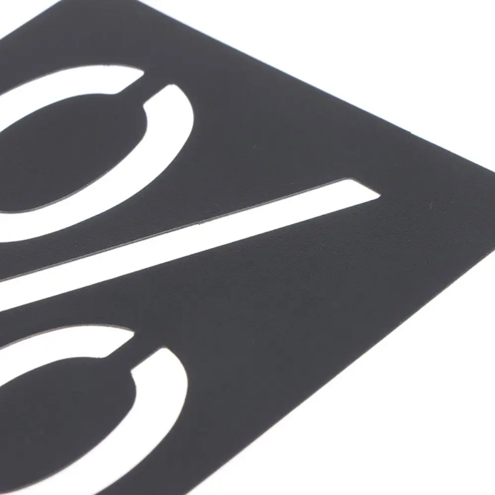 42PCS Portable Craft Hollow Mold Painting Board Stamping Mould Ruler Embossing Template Letter Number Symbol Stencil